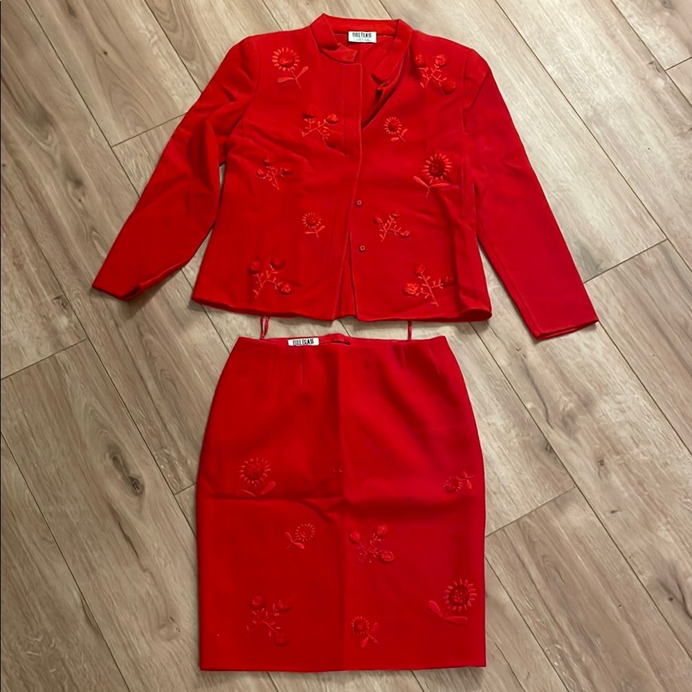 Elegant Red Skirt by